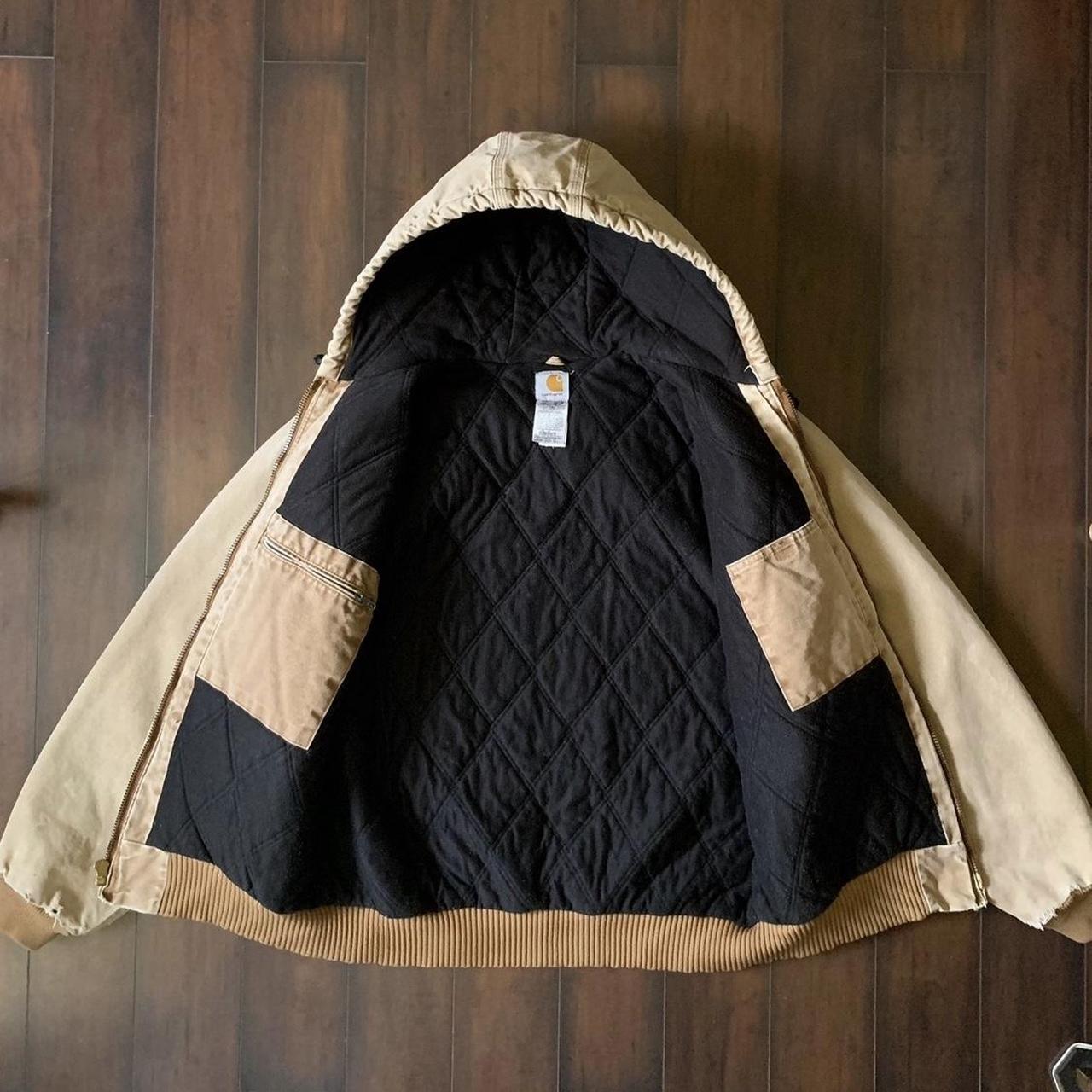 Carhartt Men's Cream Jacket Depop