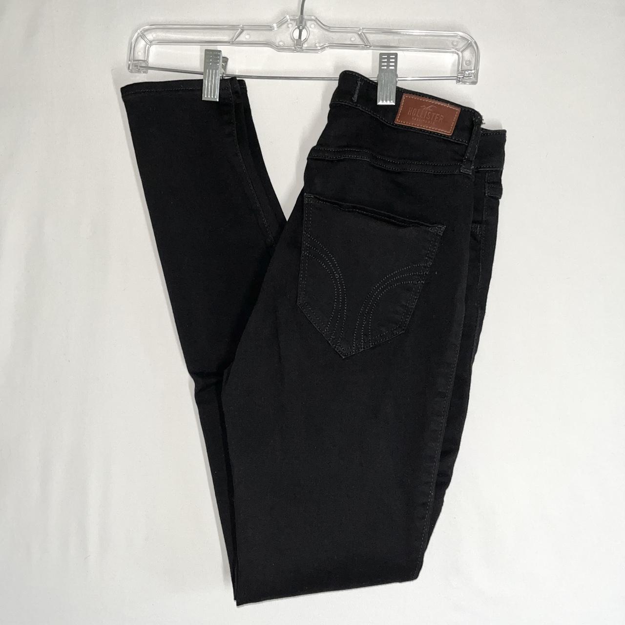 Hollister black distressed outlet jeans