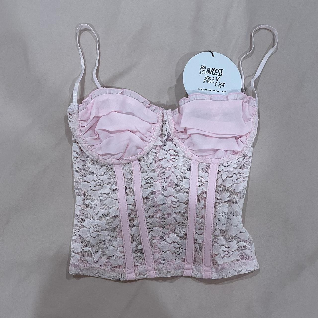 Princess Polly Lynell Corset Top 🎨 Pink 🏷️ Retails... - Depop