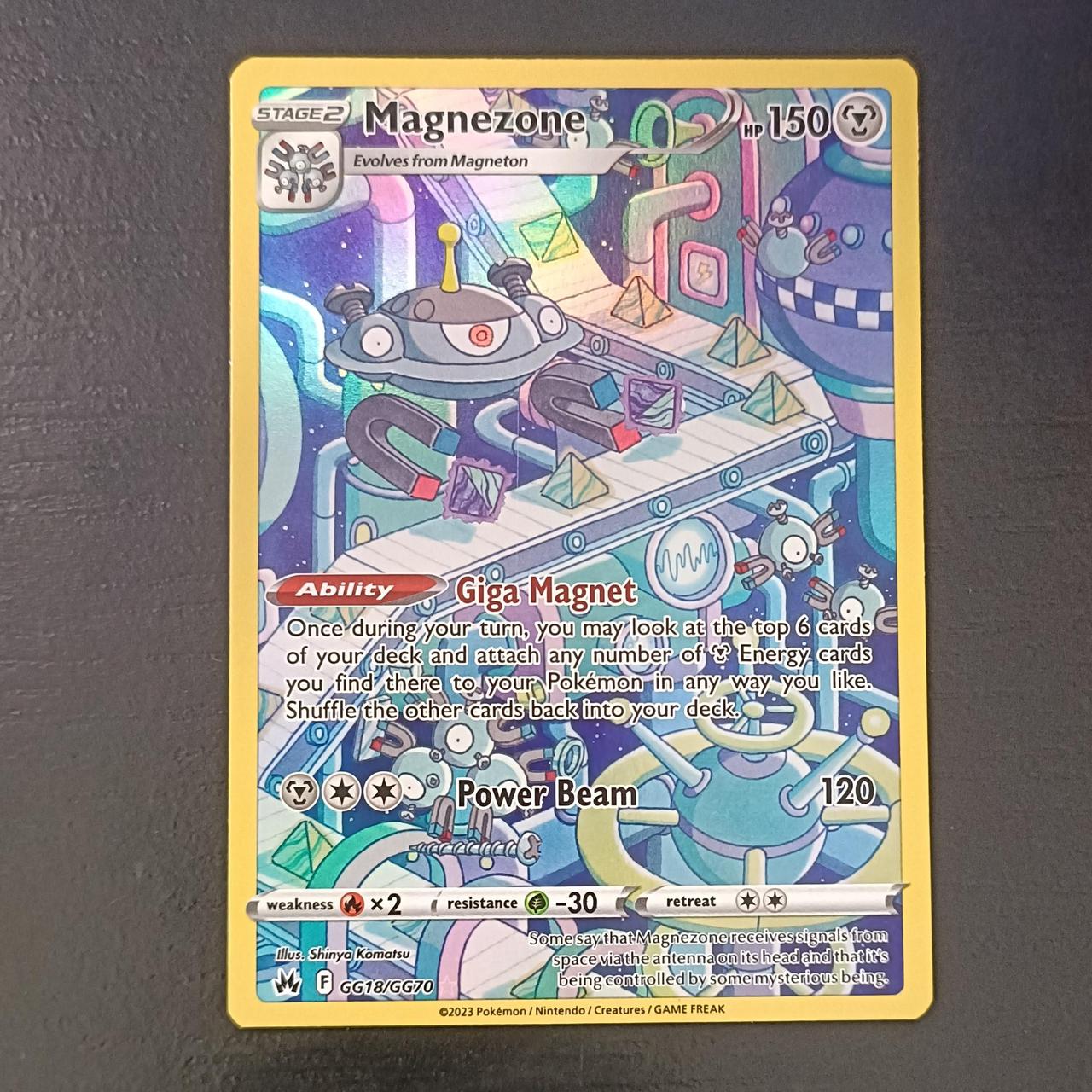 Pokémon Crown Zenith - Magnezone GG18/GG70 Pack... - Depop