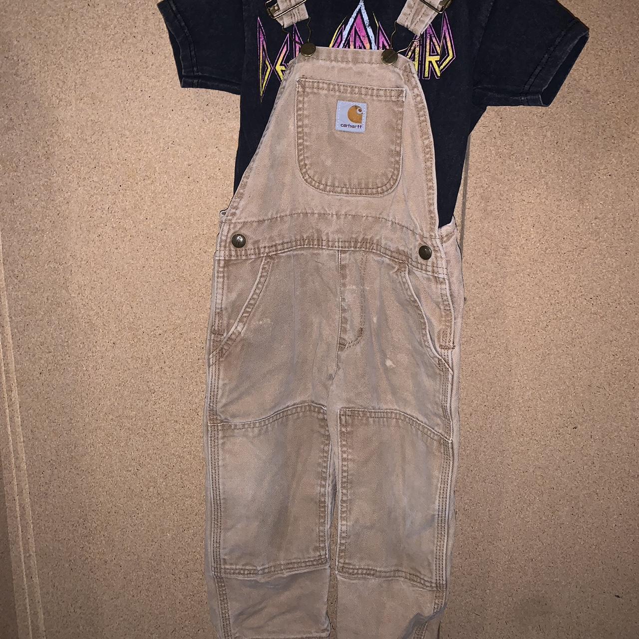 Kids carhartt overalls Depop