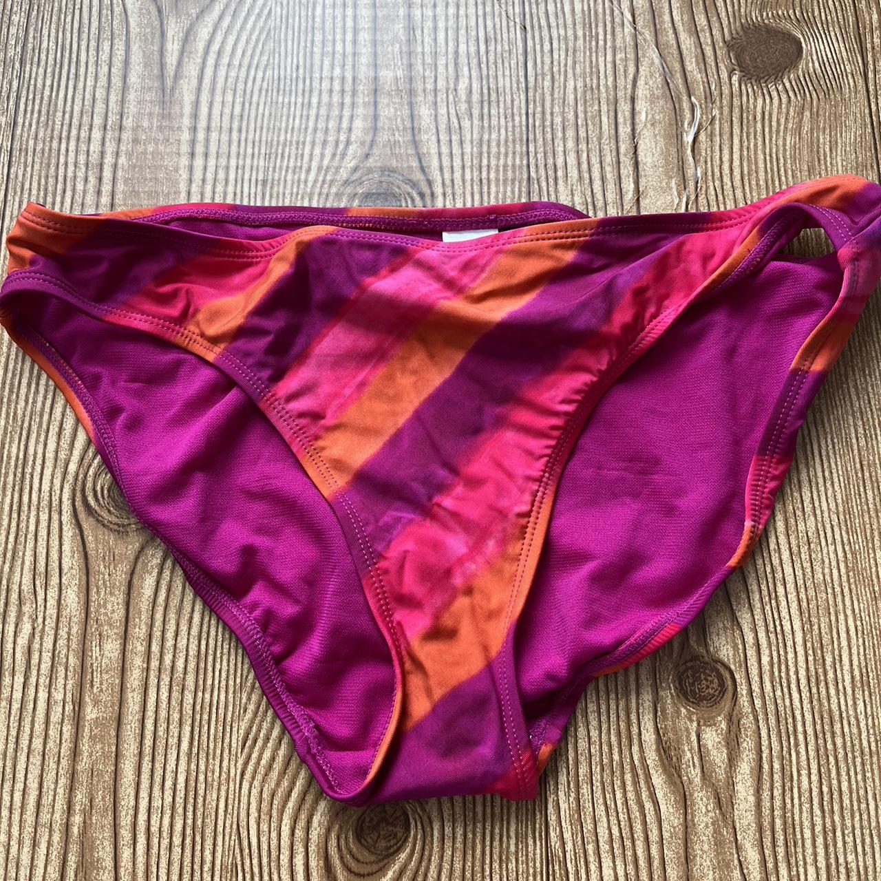 Lauren Ralph Lauren Women's Pink Tie Dye Side Bikini... - Depop