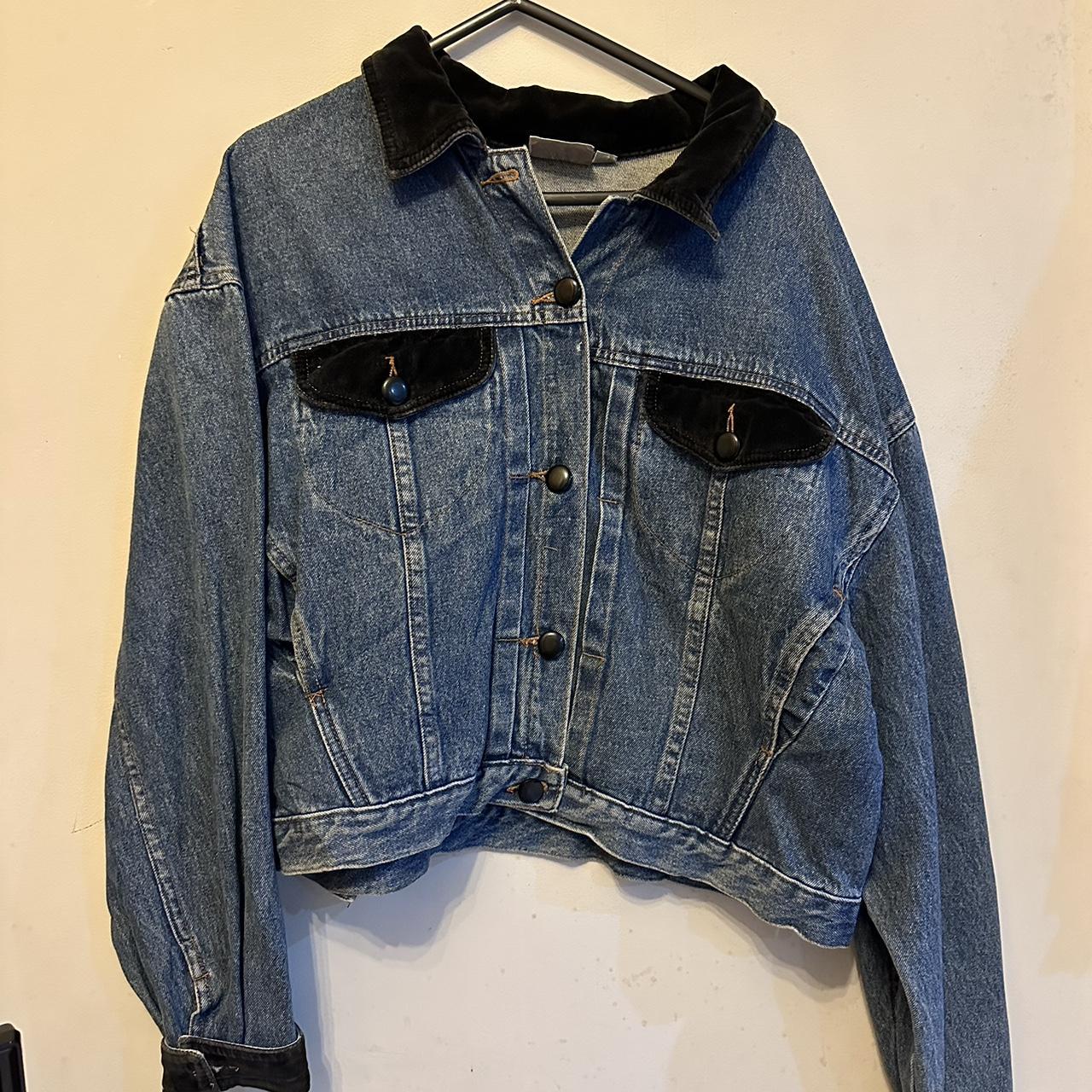 Reclaimed Vintage Women's Blue Jacket | Depop