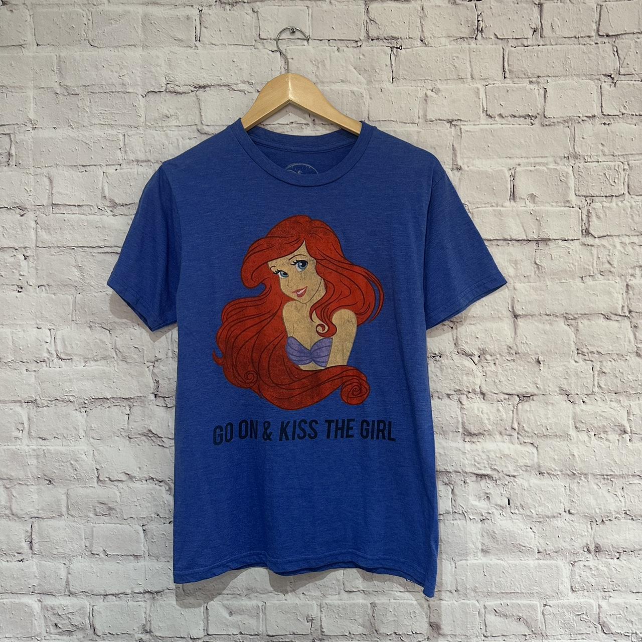 Disney Women's Blue and Red T-shirt | Depop