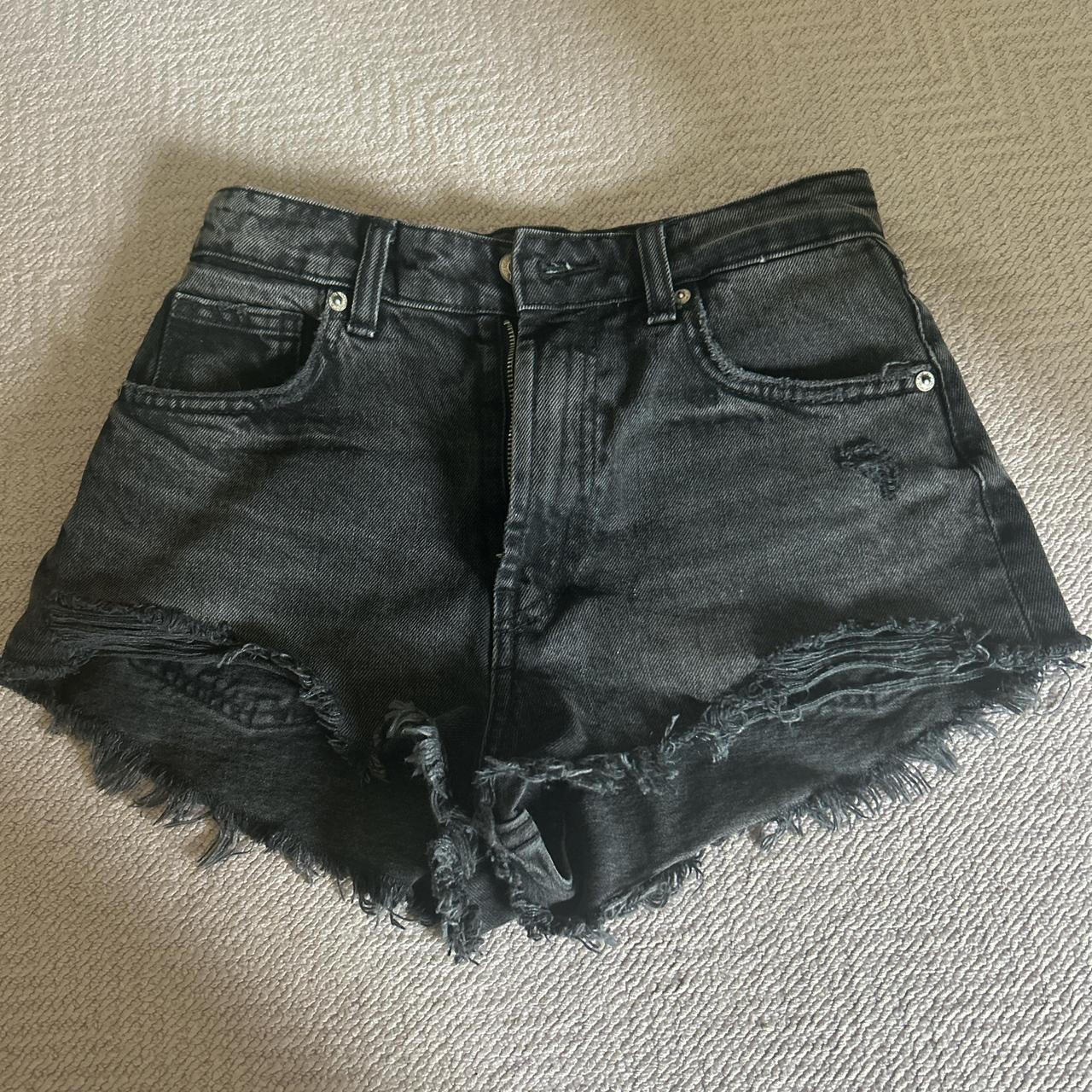 Brand new Zara black denim shorts Depop