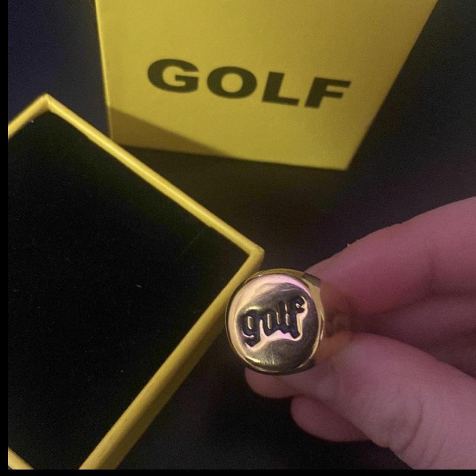 AUTHENTICATED OLDIE GOLF WANG GOLD RING SIZE 7 WITH... - Depop