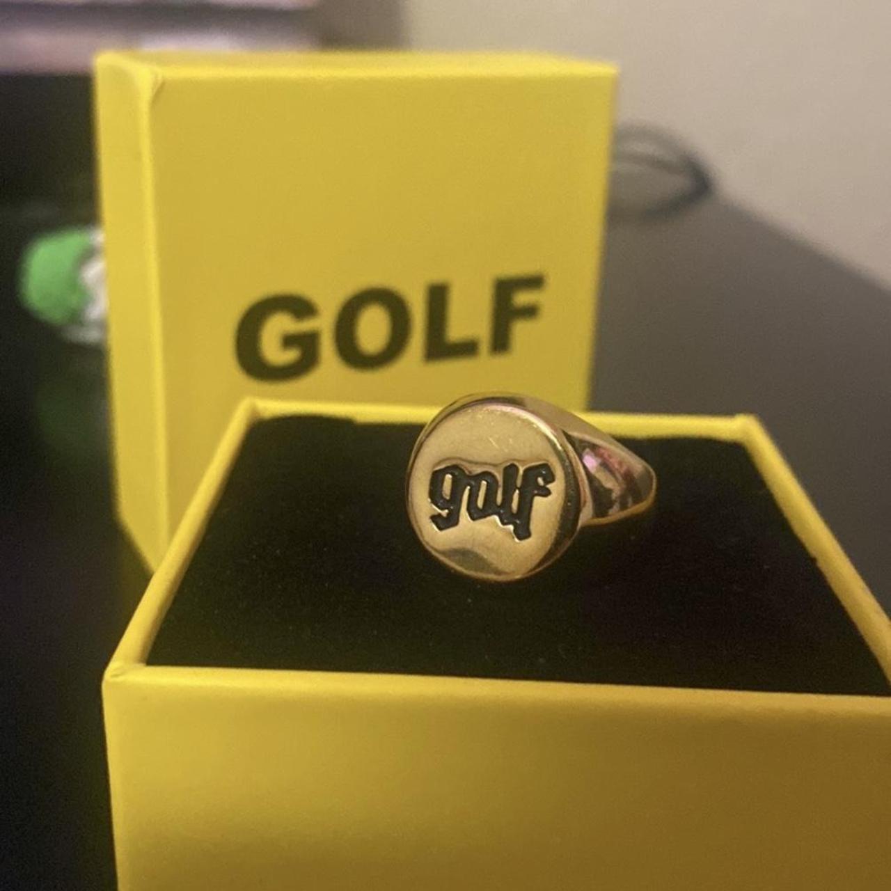 AUTHENTICATED OLDIE GOLF WANG GOLD RING SIZE 7 WITH...