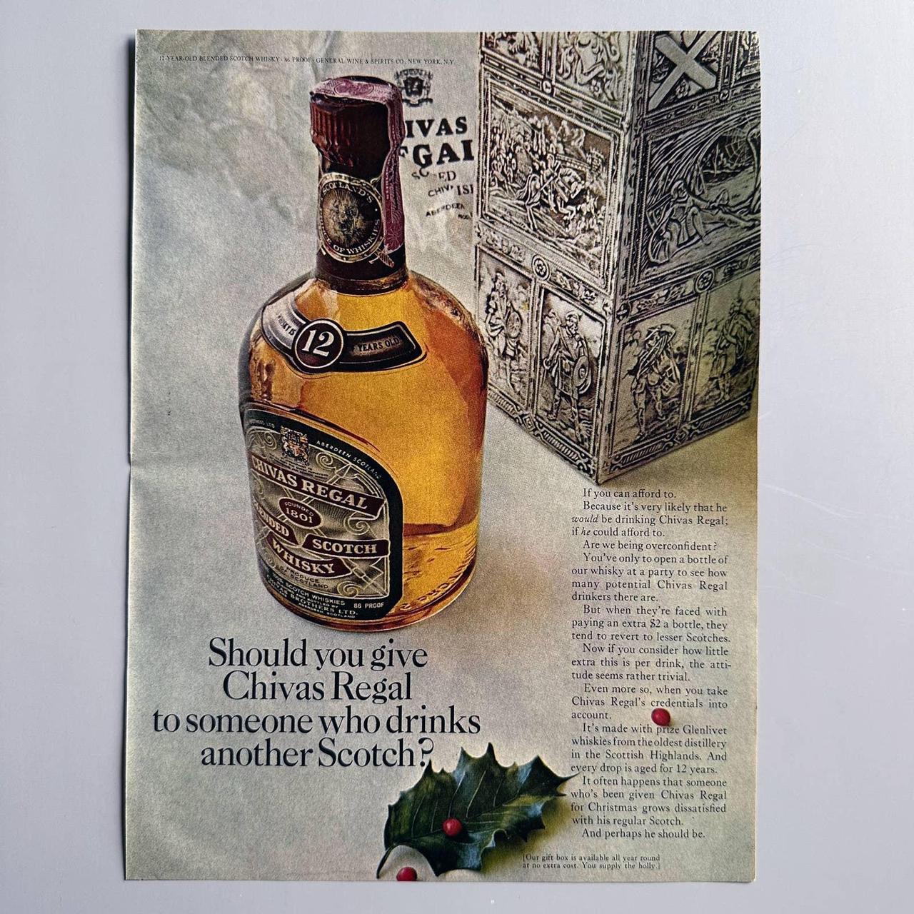 Original print ad for Chivas Regal Scotch... - Depop