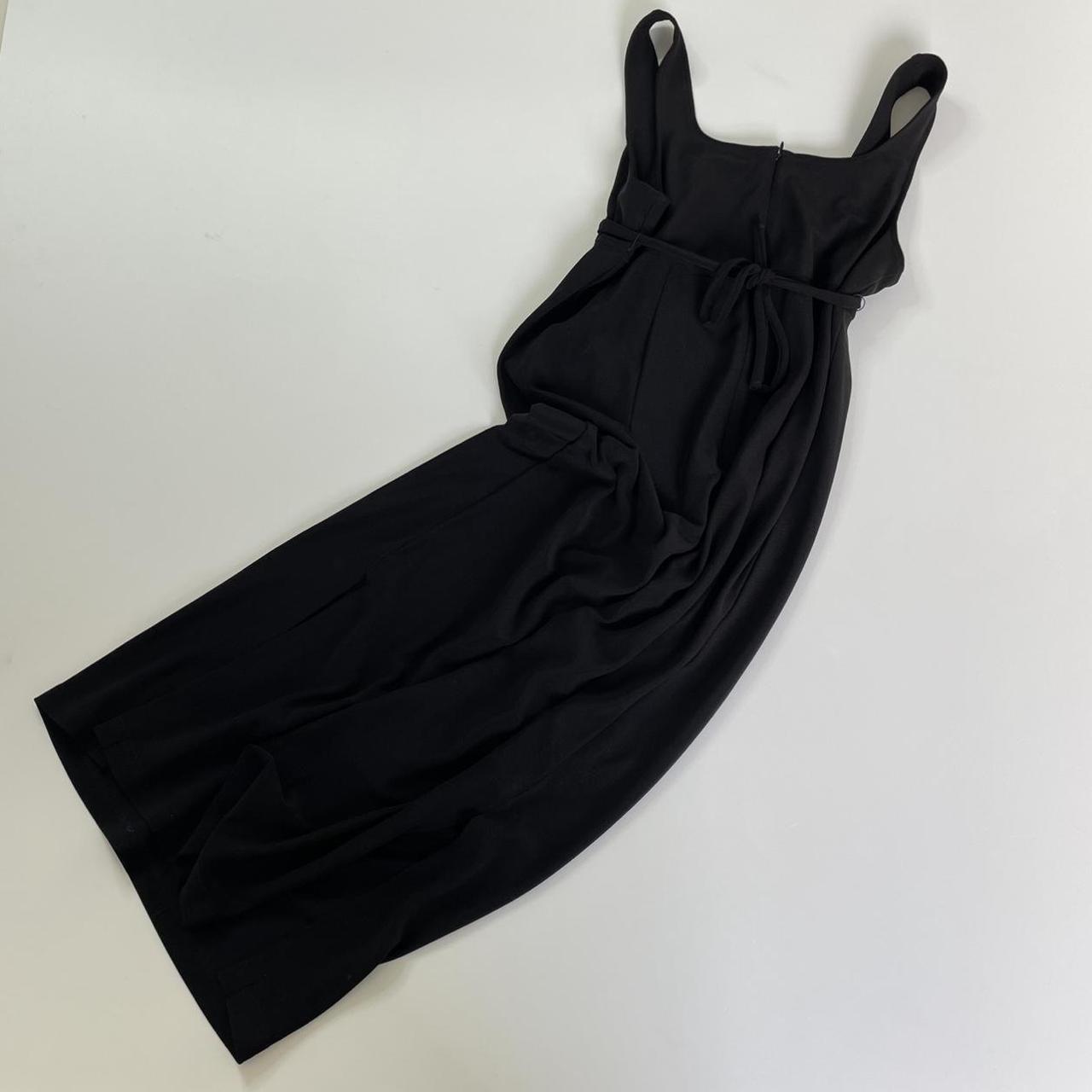 Vintage 90s maternity stretchy black dress with... - Depop