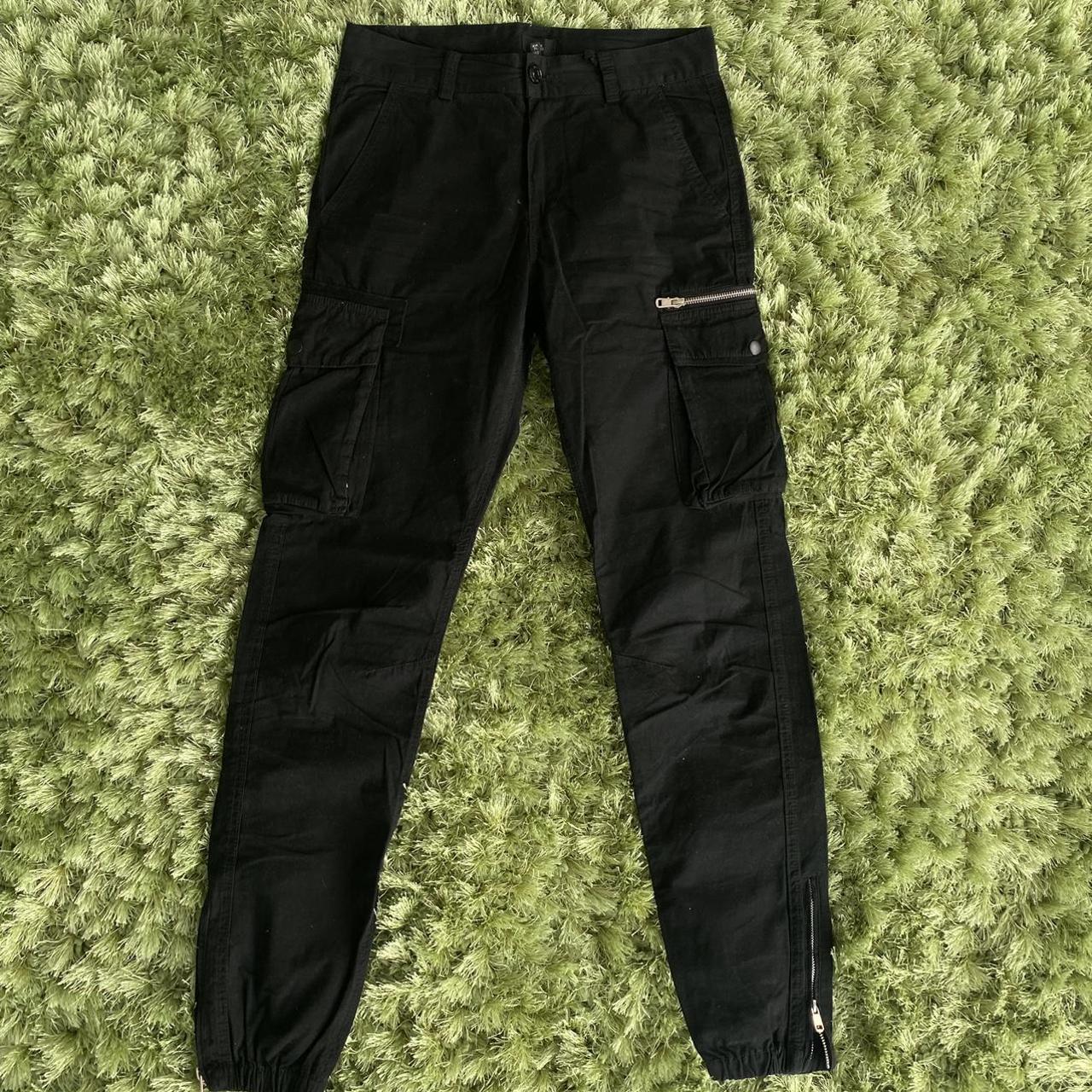 River Island Men's Black Trousers | Depop