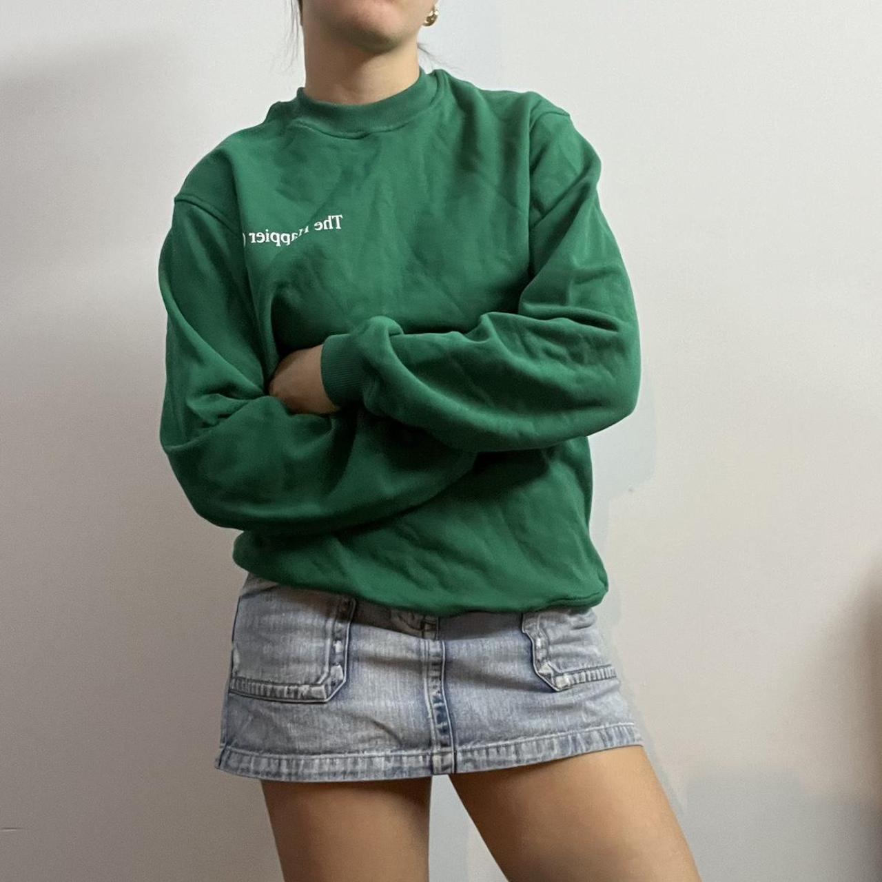 Women's Green Sweatshirt | Depop