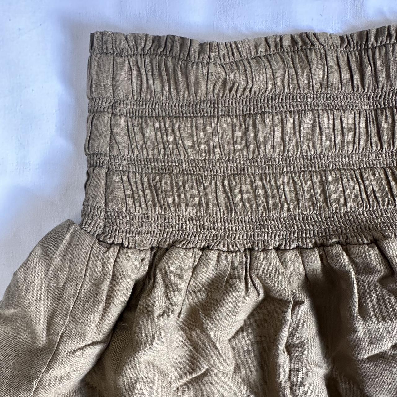 Khaki seed skirt Great condition- worn once or... - Depop