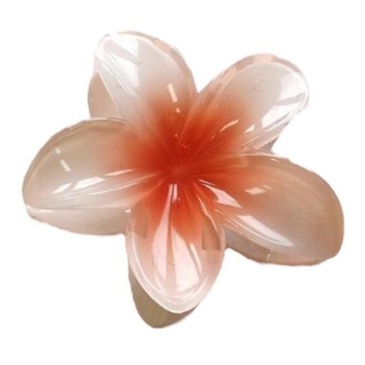 Orange Frangipani Flower Hair Clip 🤍Brand... Depop
