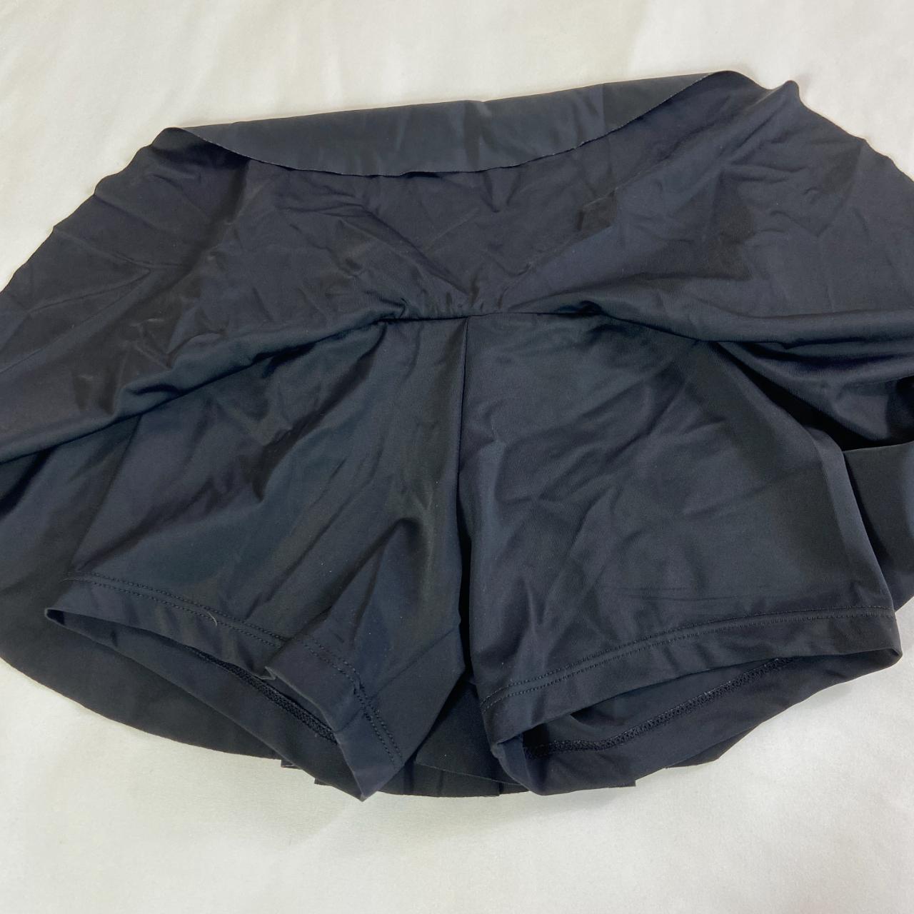 black micro mini skirt A casual black flared circle... - Depop