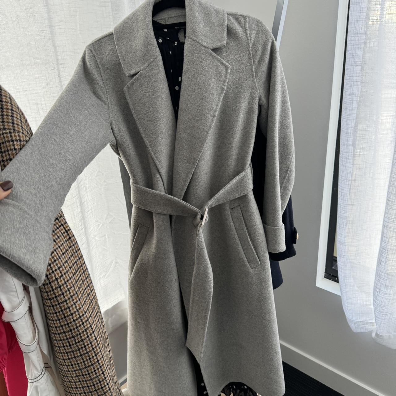 Kookai Midi Coat. Not lined. Slightly flawed.... Depop