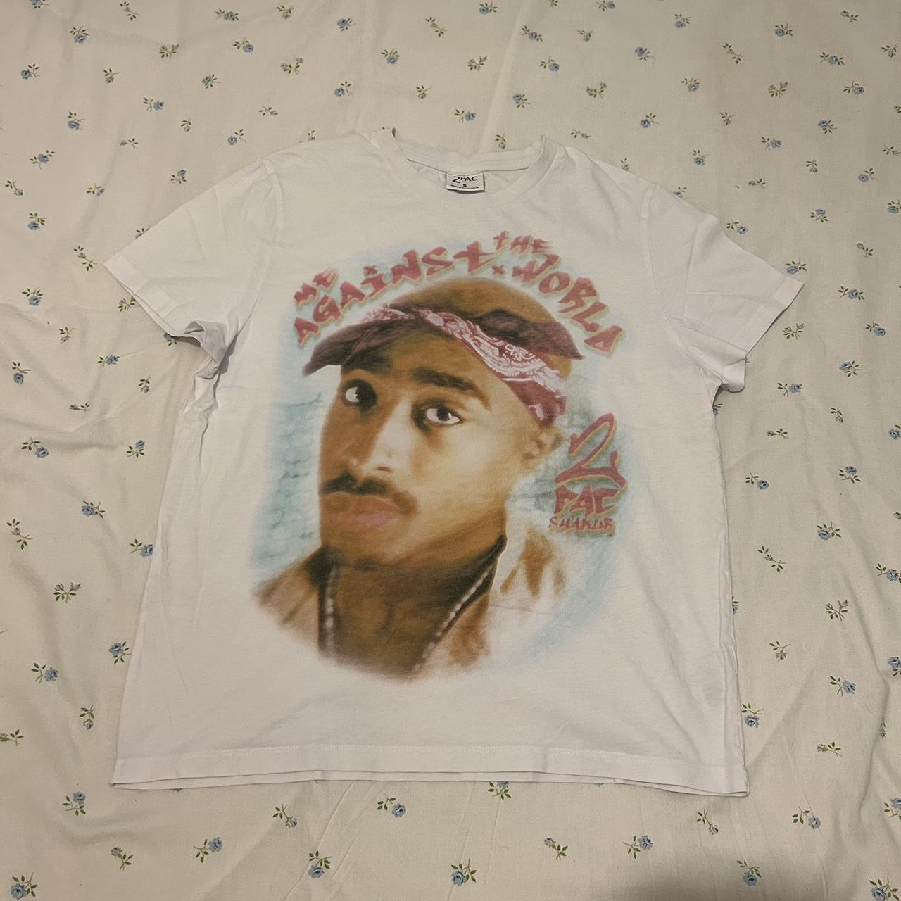 Primark Men's White and Pink Tshirt Depop