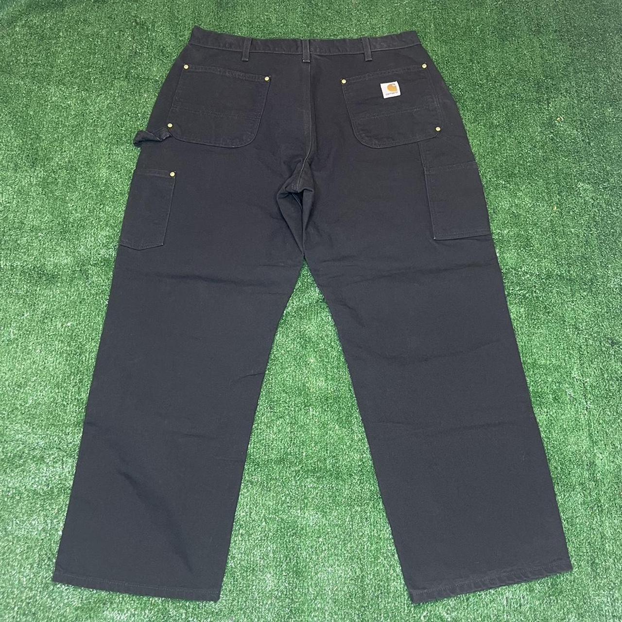 Carhartt Men's Black Jeans Depop