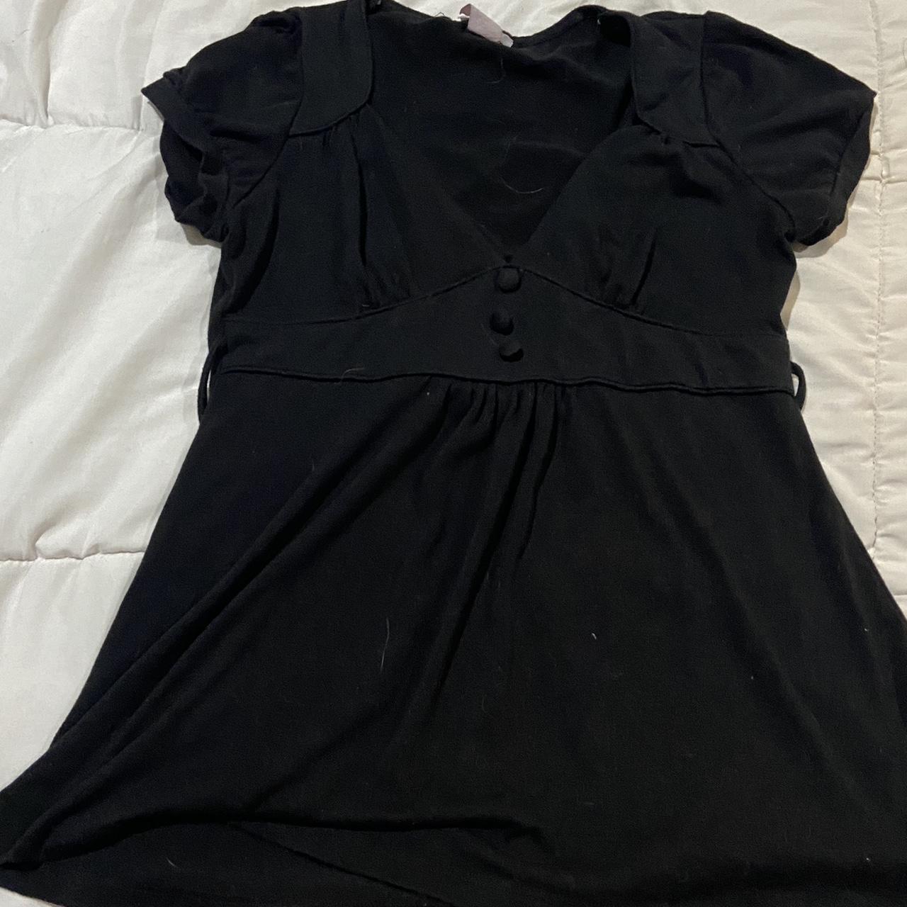 black babydoll style top size M #y2k #babydoll - Depop