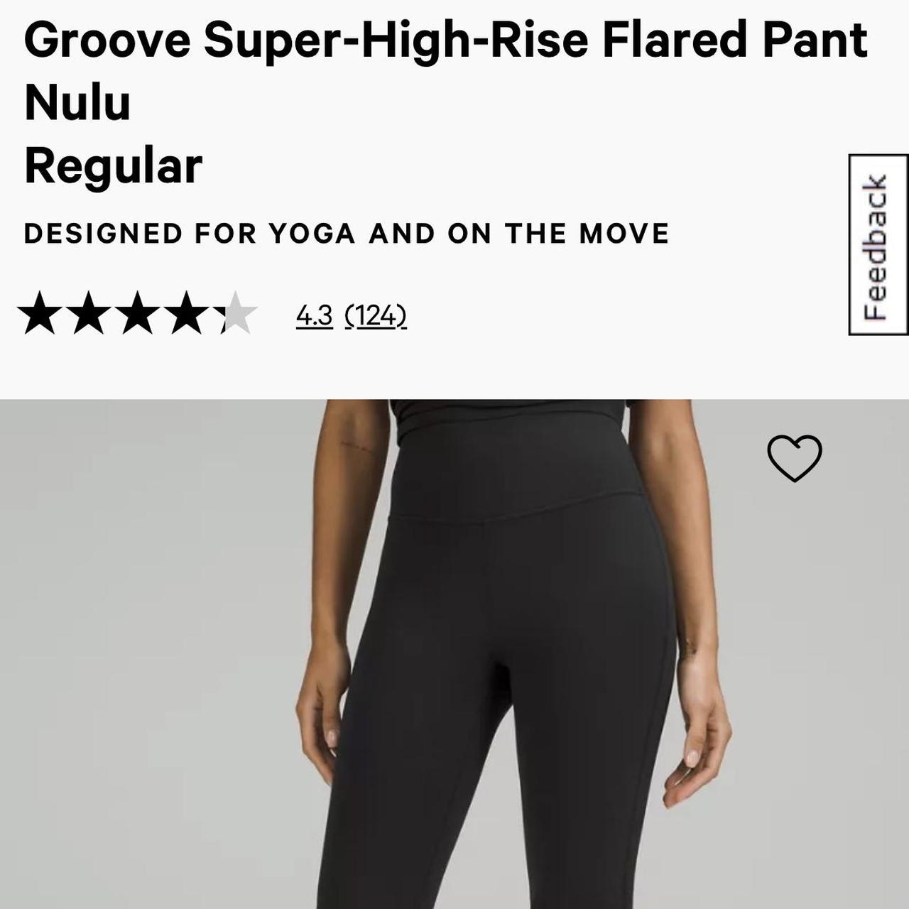 Lululemon groove super- high rise flared pant, - Depop