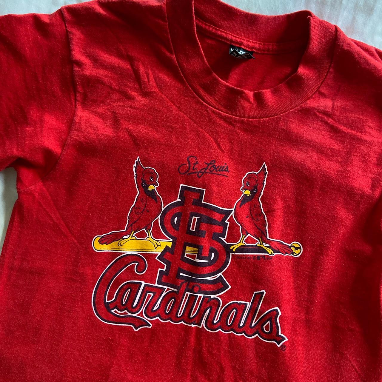 St. Louis Cardinals baseball T-shirt (couple stains - Depop