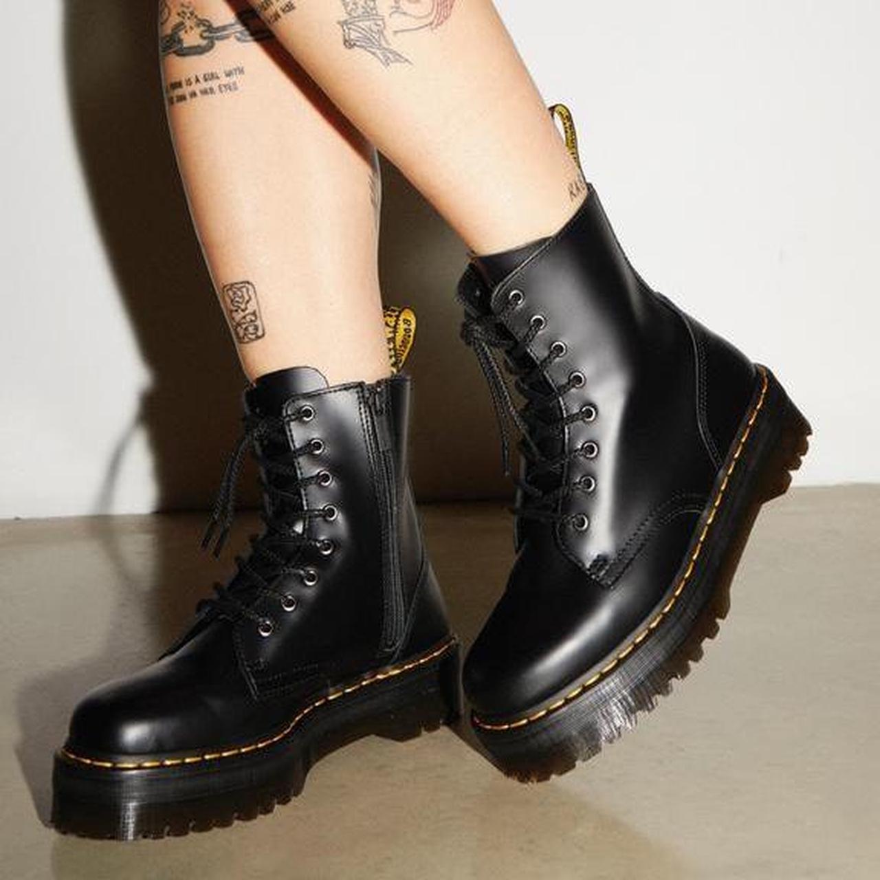 Dr. Martens Soft Leather Chunky Sole Boots Women s. Depop