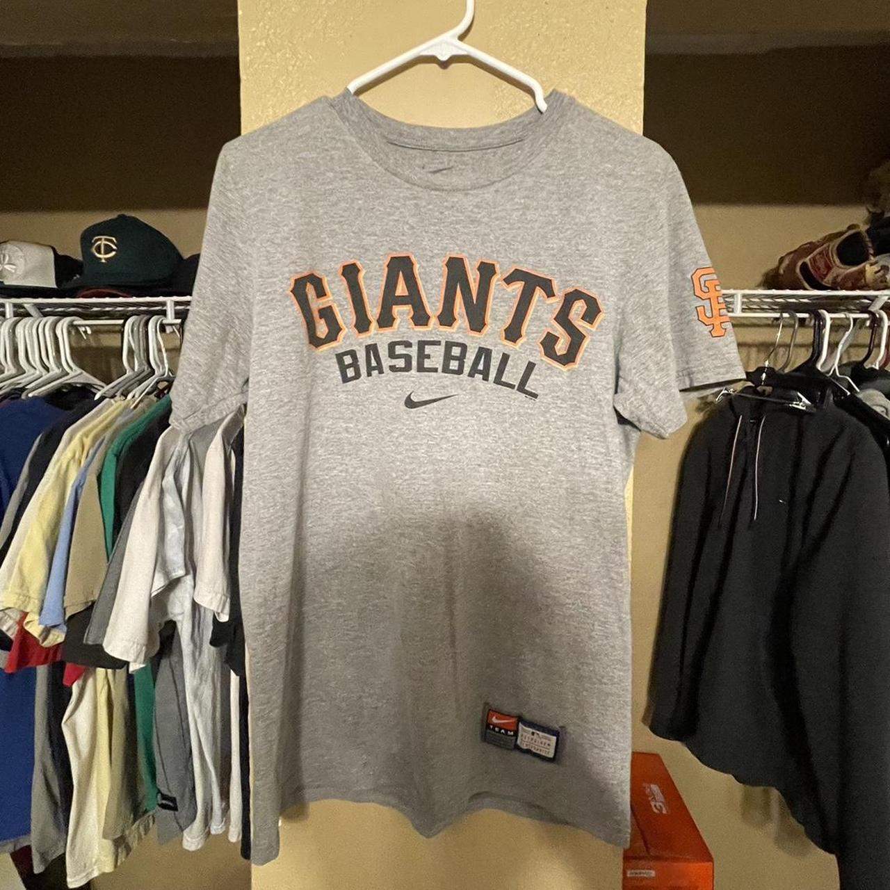 NIKE orange san francisco giants baseball t-shirt. - Depop