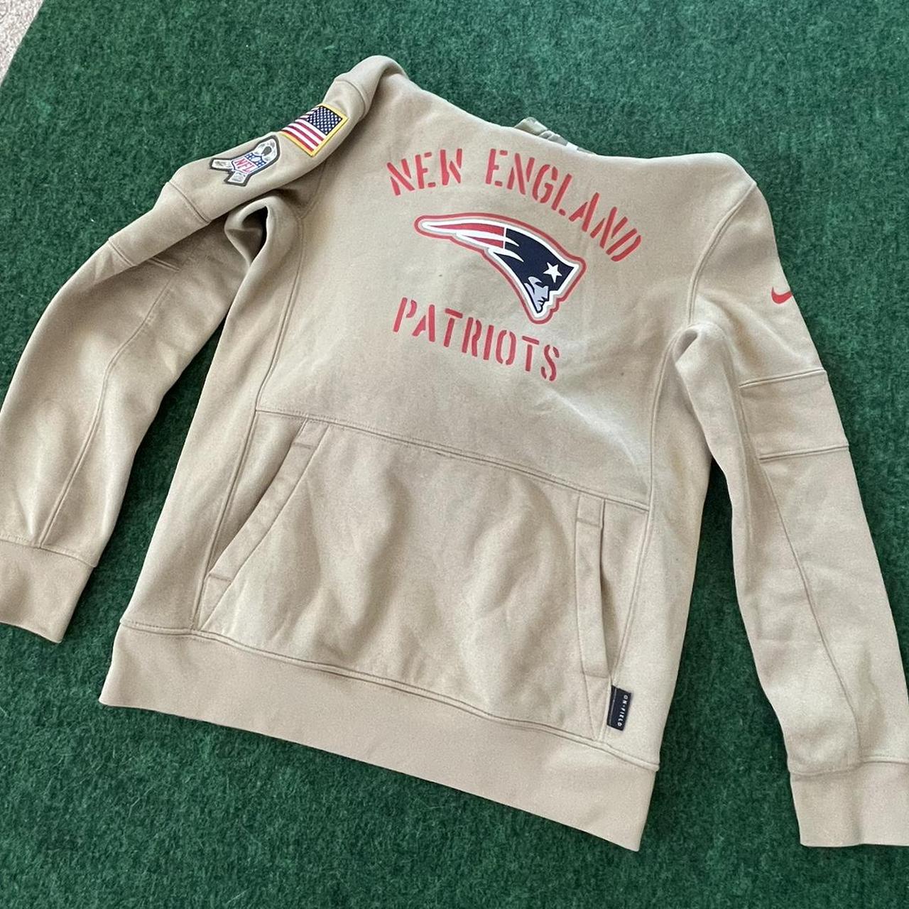 New England Patriots Nike Hoodie Sz - Depop