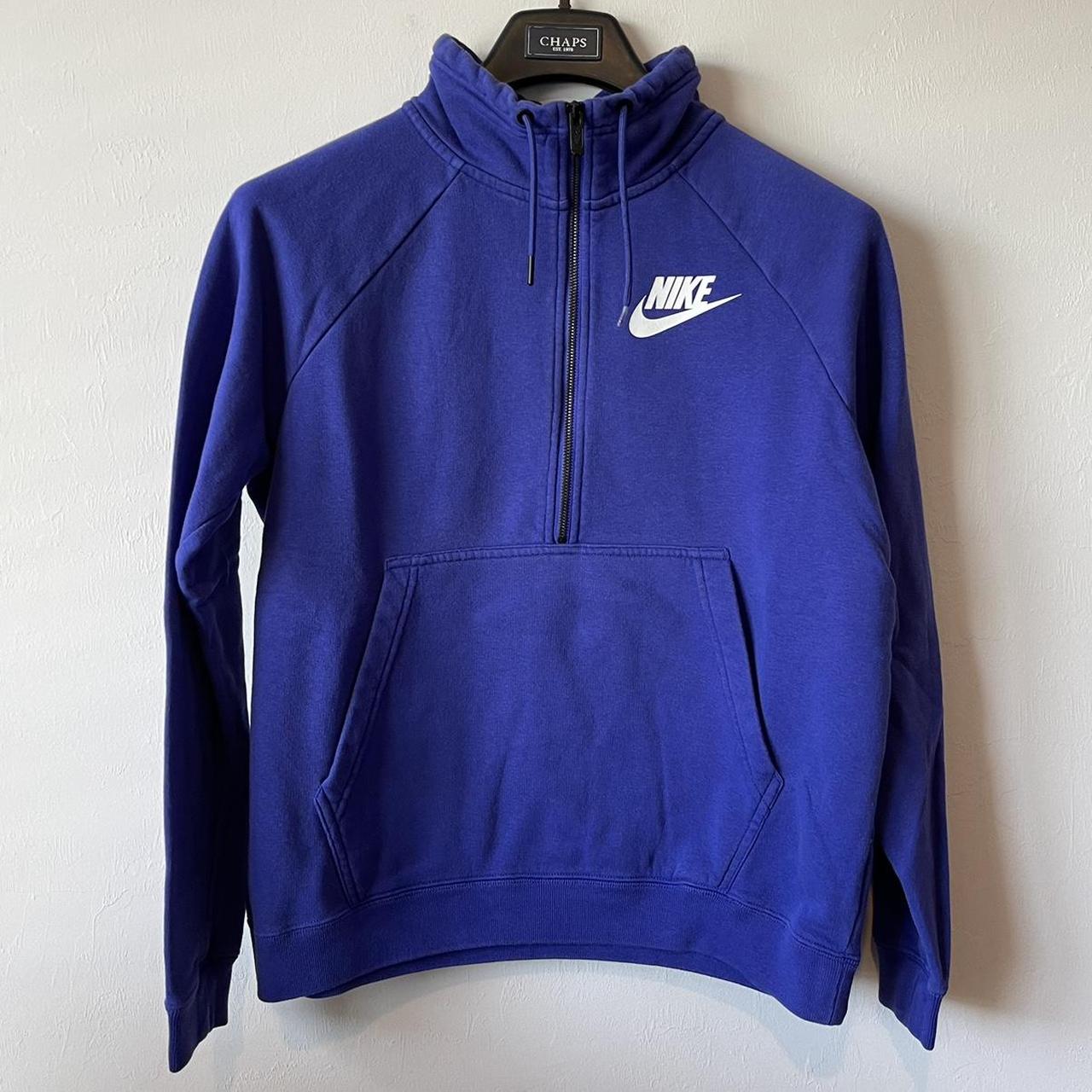 mens blue nike half zip