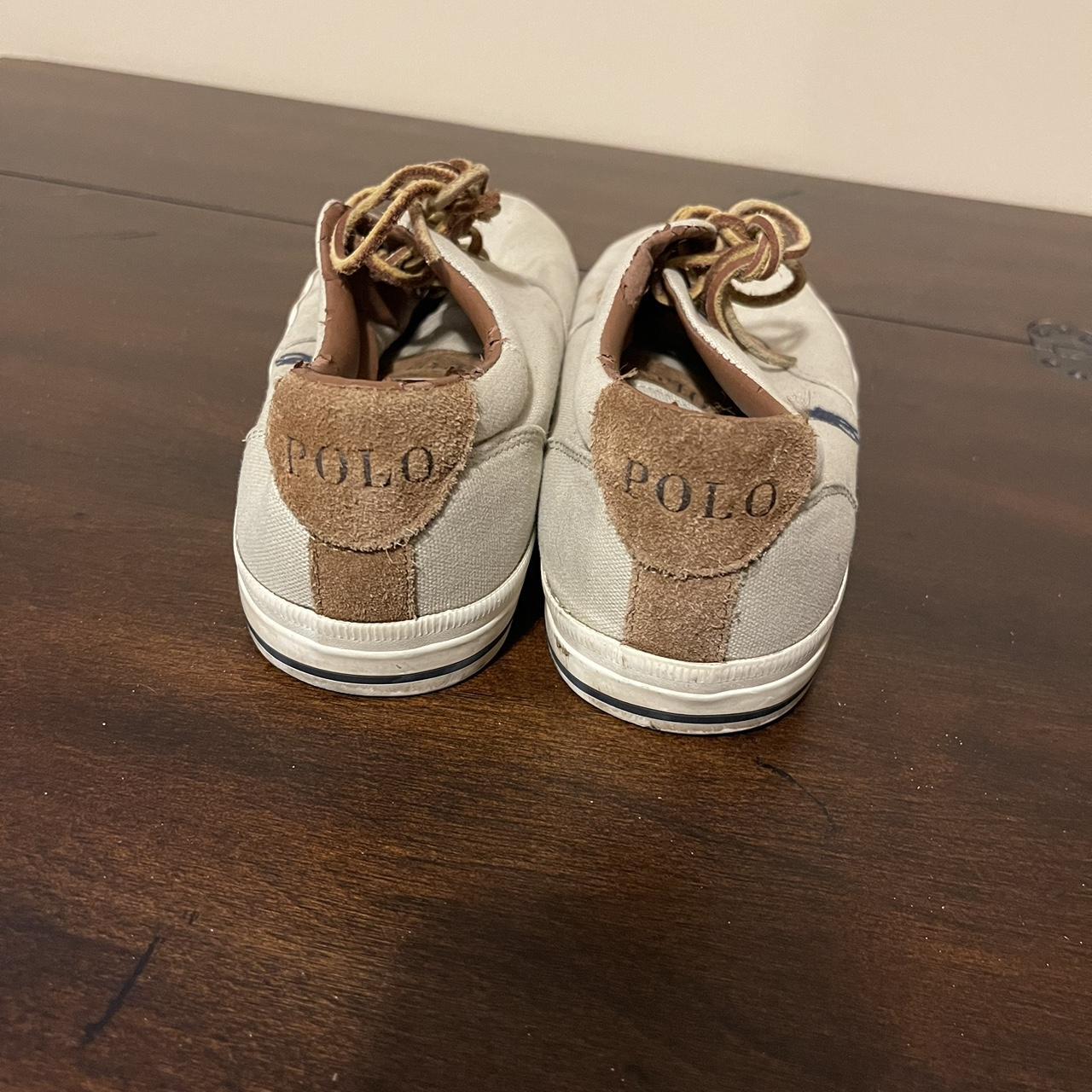 Polo Ralph Lauren tan and brown shoes Size 9.5