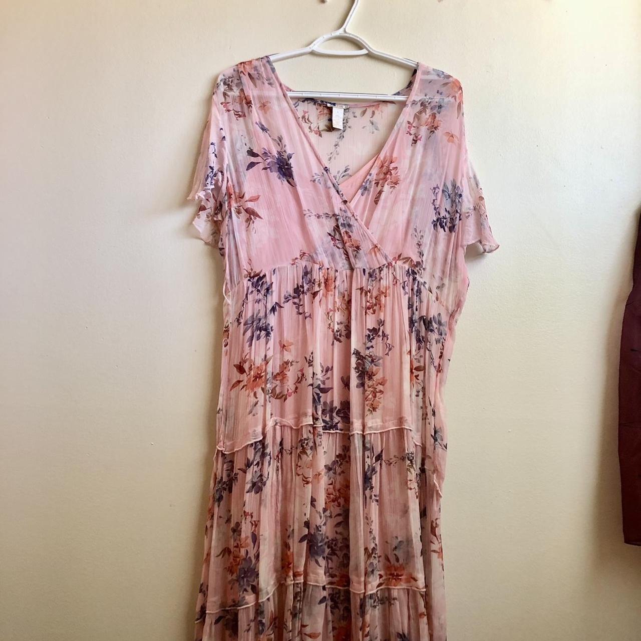 Sundance Women's Pink and Purple Dress | Depop