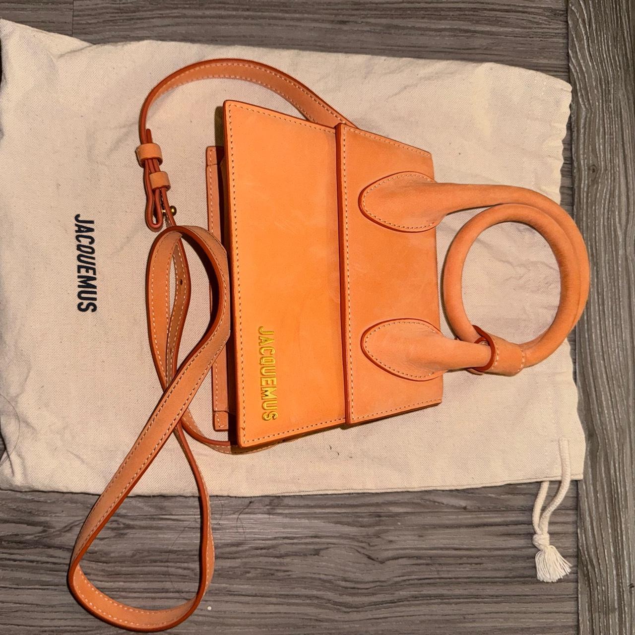 Handbag Jacquemus Le Chiquito Noeud Orange Jacquemus Le Chiquito Noeud