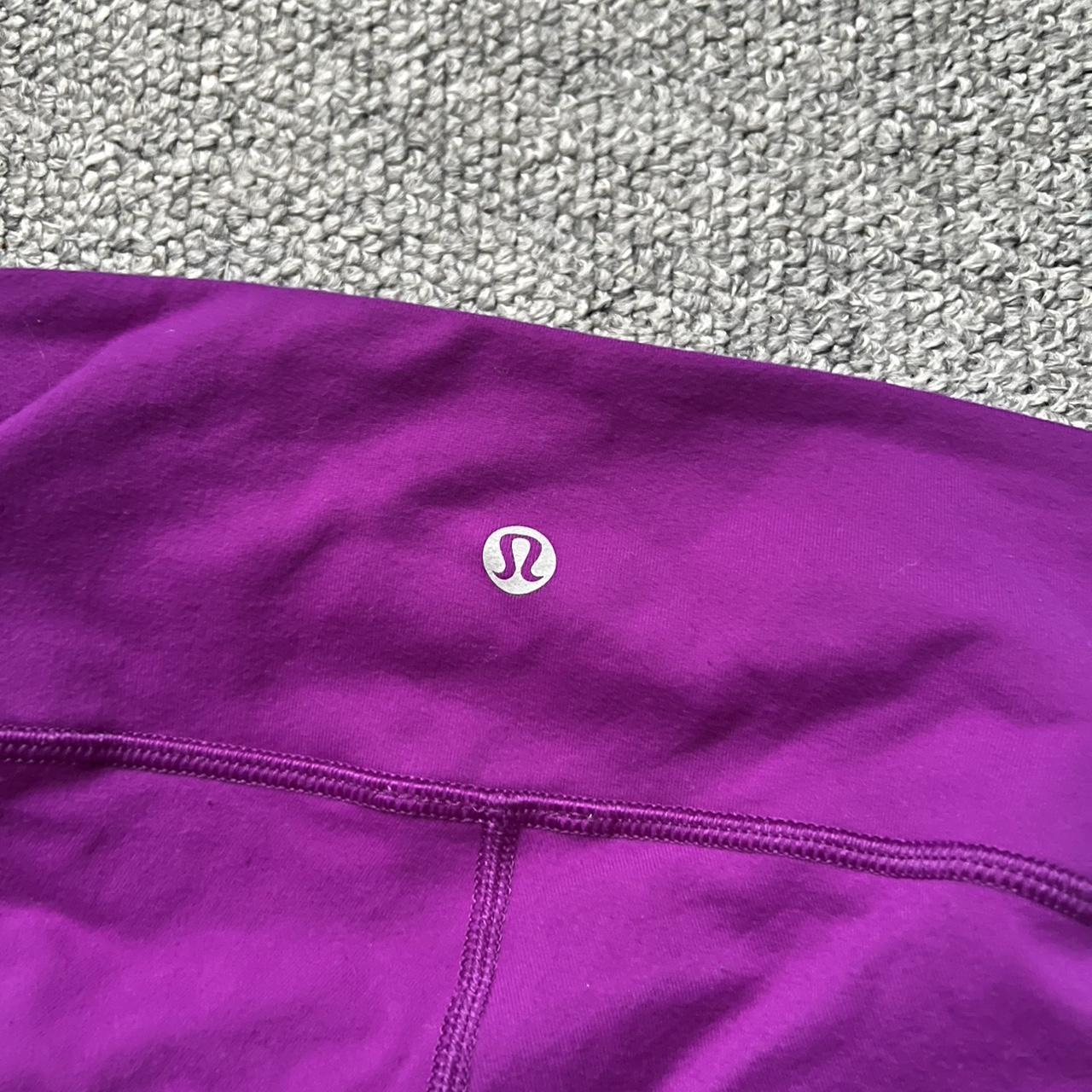 Lululemon Women's Purple and Pink Leggings | Depop