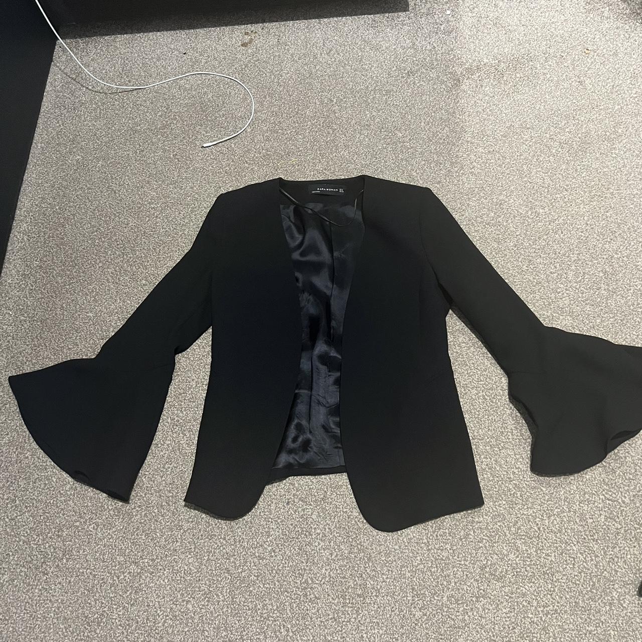 Zara blazer with bell sleeve size small Depop