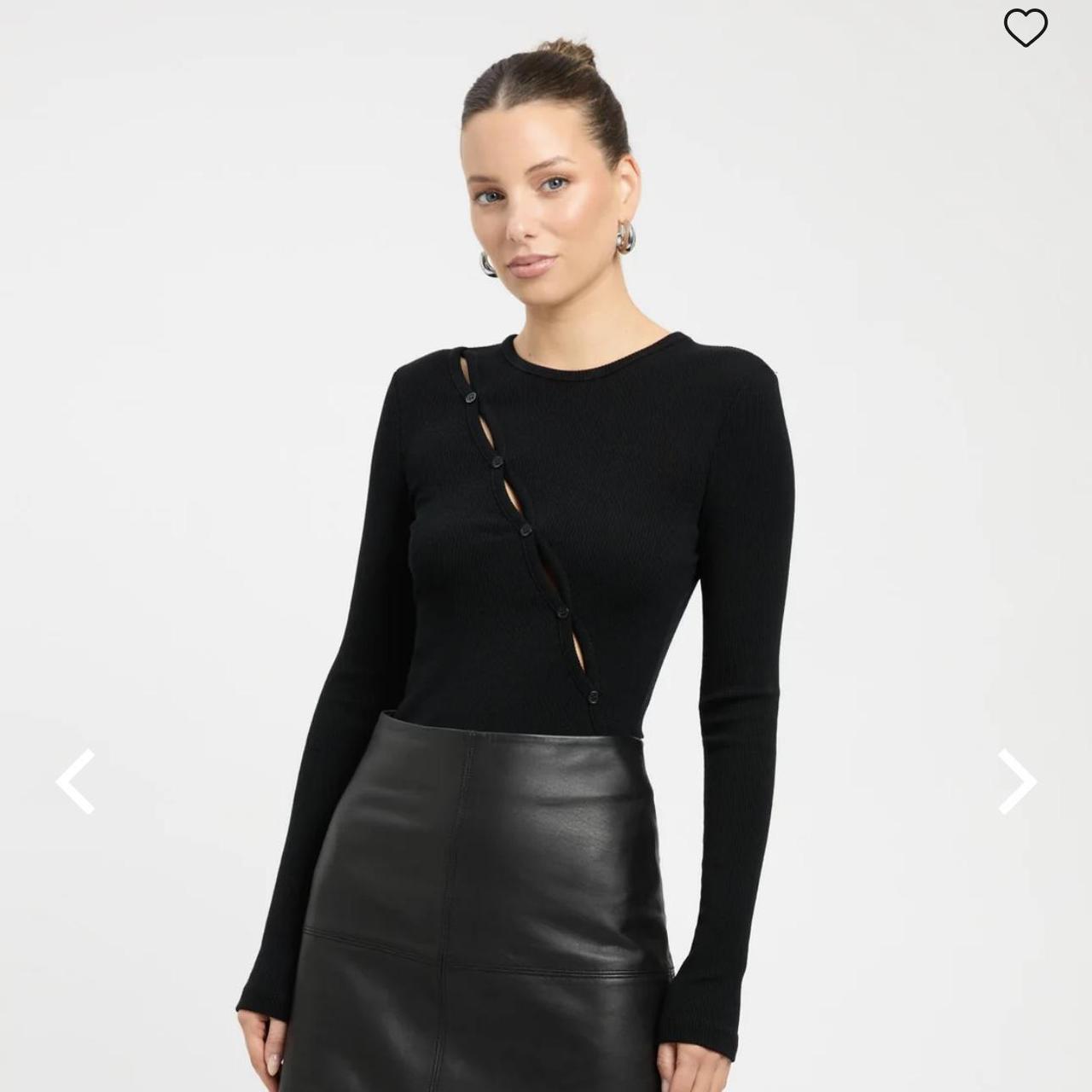 Leather 2024 skirt kookai