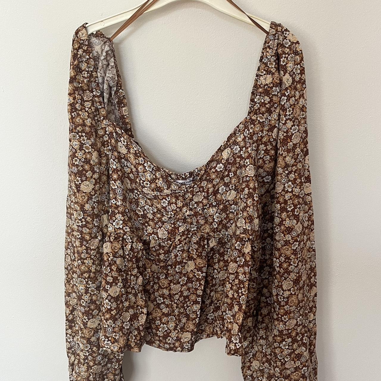 Cotton On Floral Shirt Size 4 summer floral... Depop