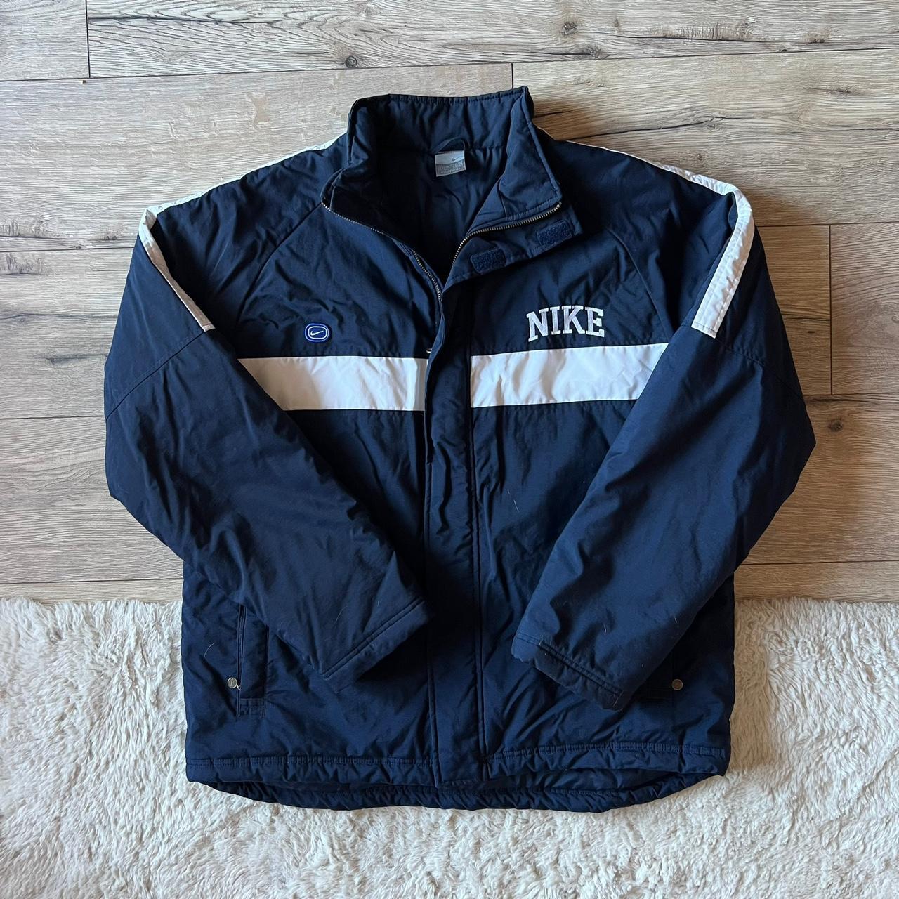 Nike vintage puffer jacket good condition, no... - Depop