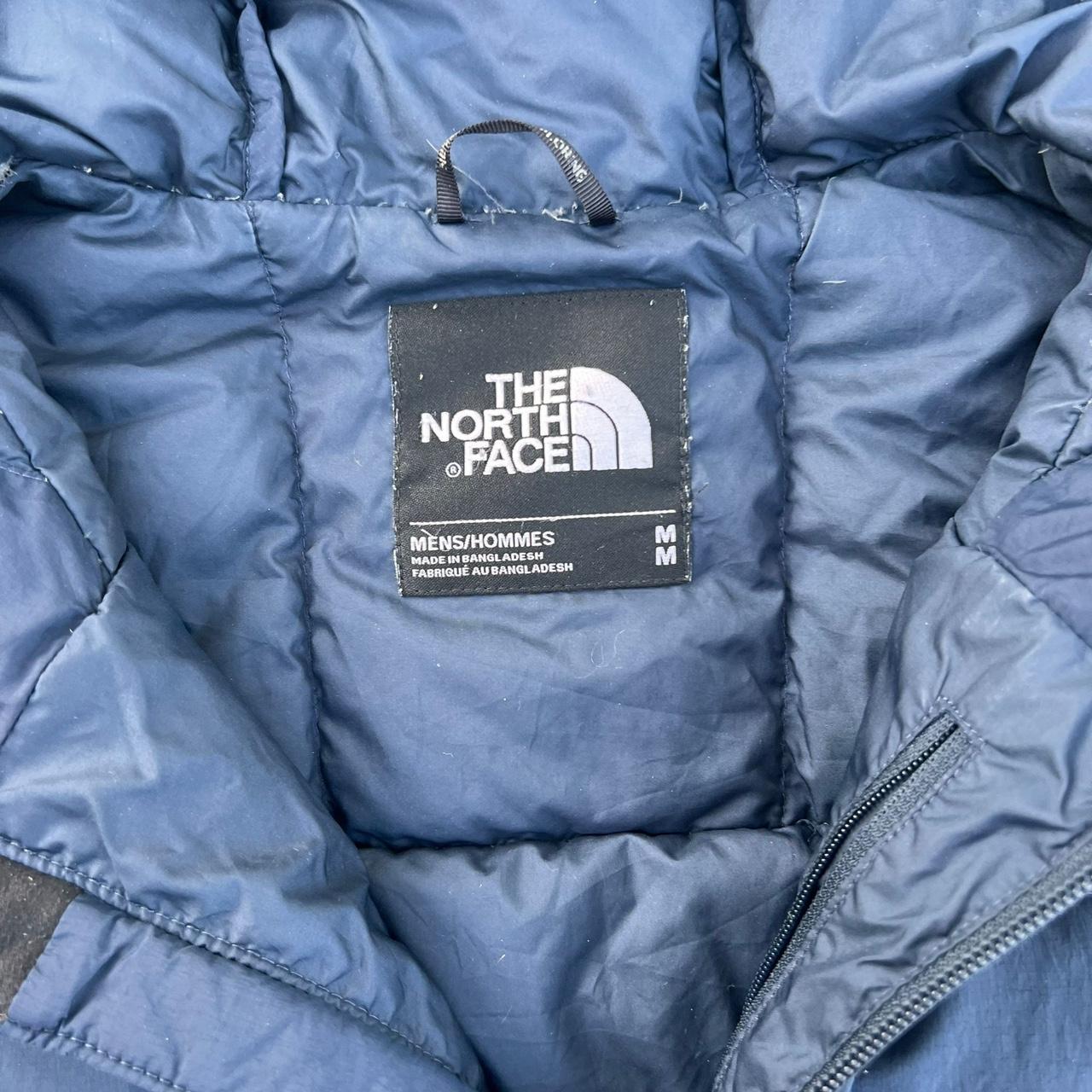 The North Face Light Puffer Jacket Navy Hooded... - Depop