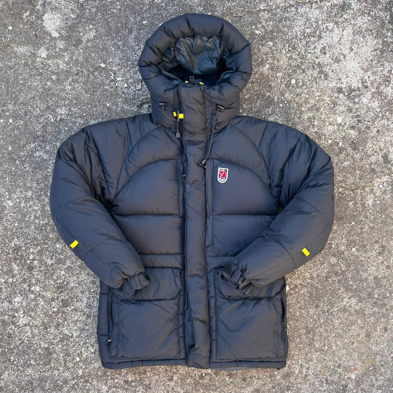 Fjallraven Puffer Winter Jacket Heavy Coat Black... - Depop