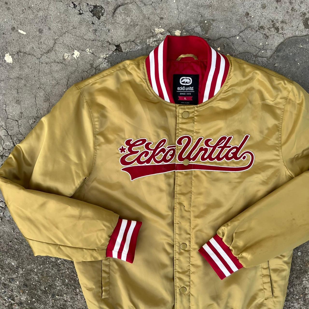 Ecko Unlimited Vintage 90s Bomber Varsity Jacket... Depop