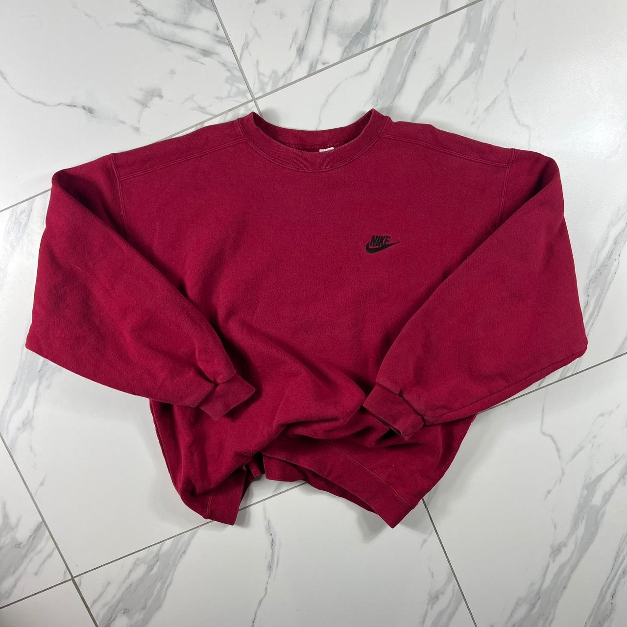 mens burgundy nike sweatshirt