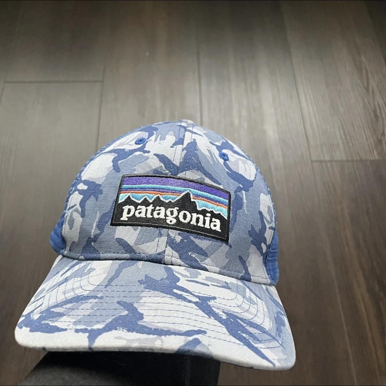 Blue camo store patagonia hat