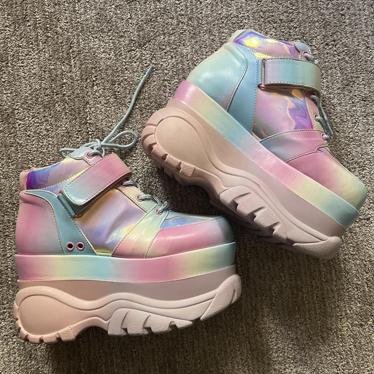 Sugar Thrillz Women's Pink Boots | Depop