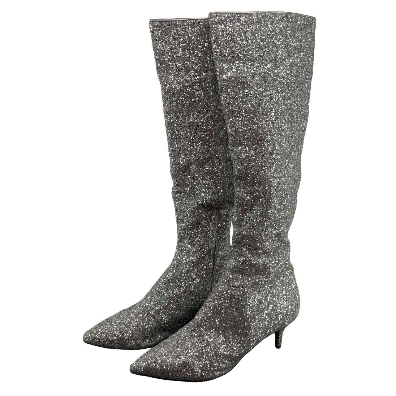 Silver boots hot sale size 10