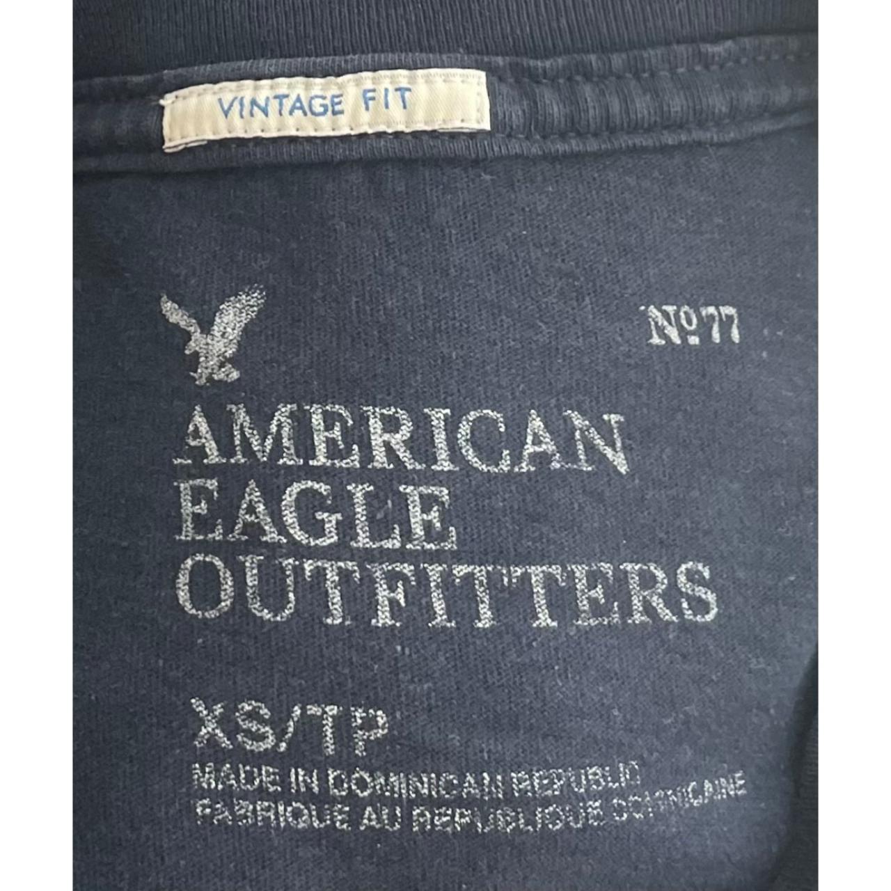 American Eagle Outfitters Women's T-Shirt - Navy - XS