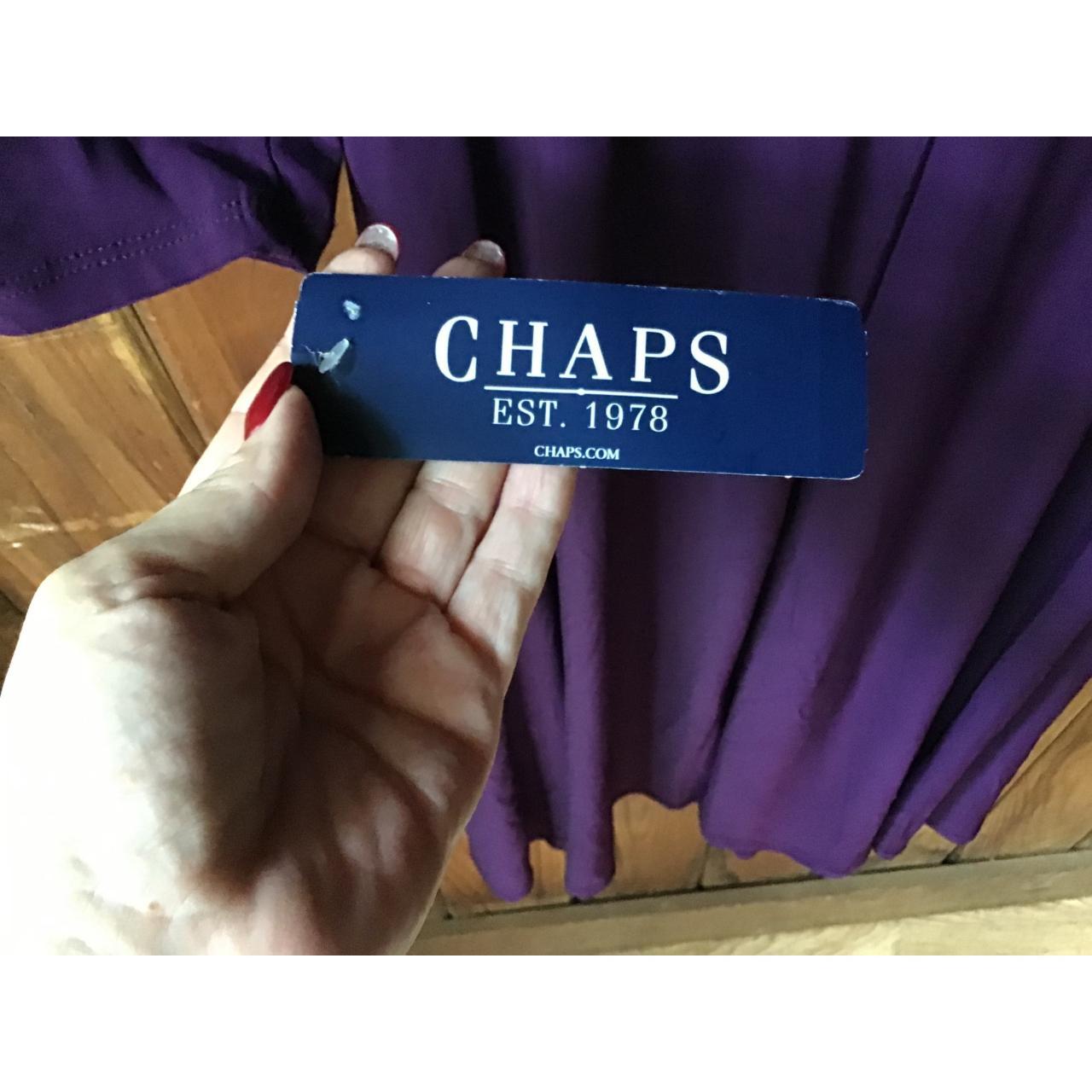 Chaps hot sale purple dress