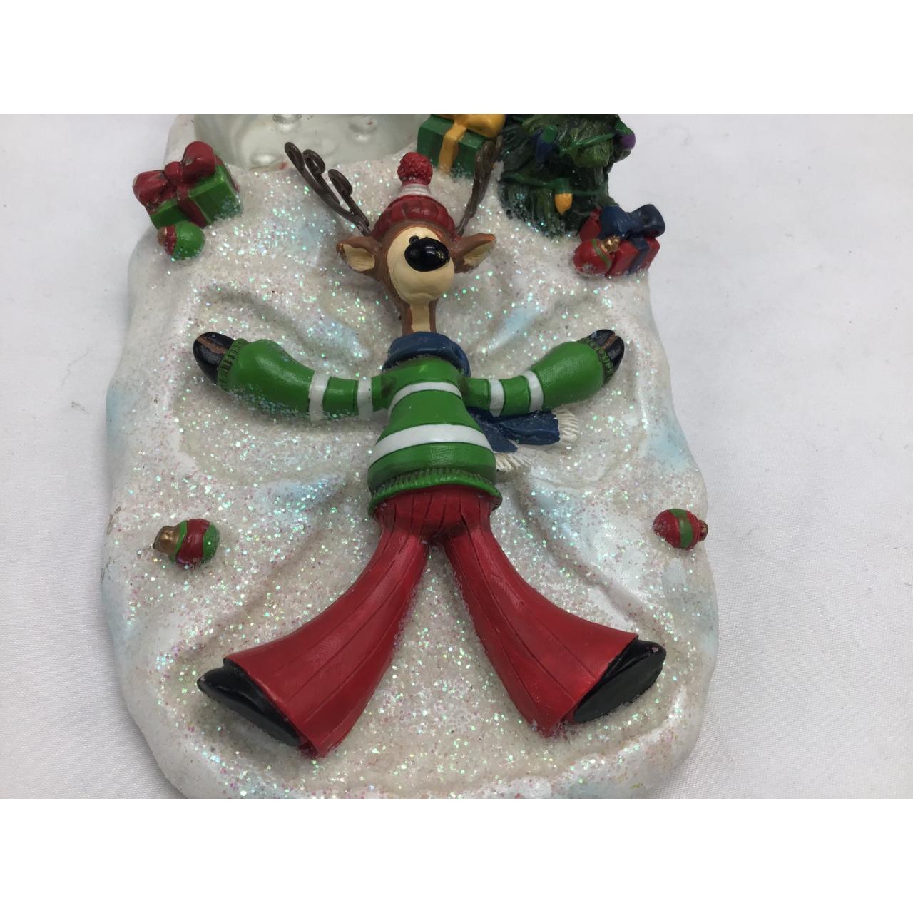 Yankee Candle Angel Reindeer Tea Light Candle Holder... Depop