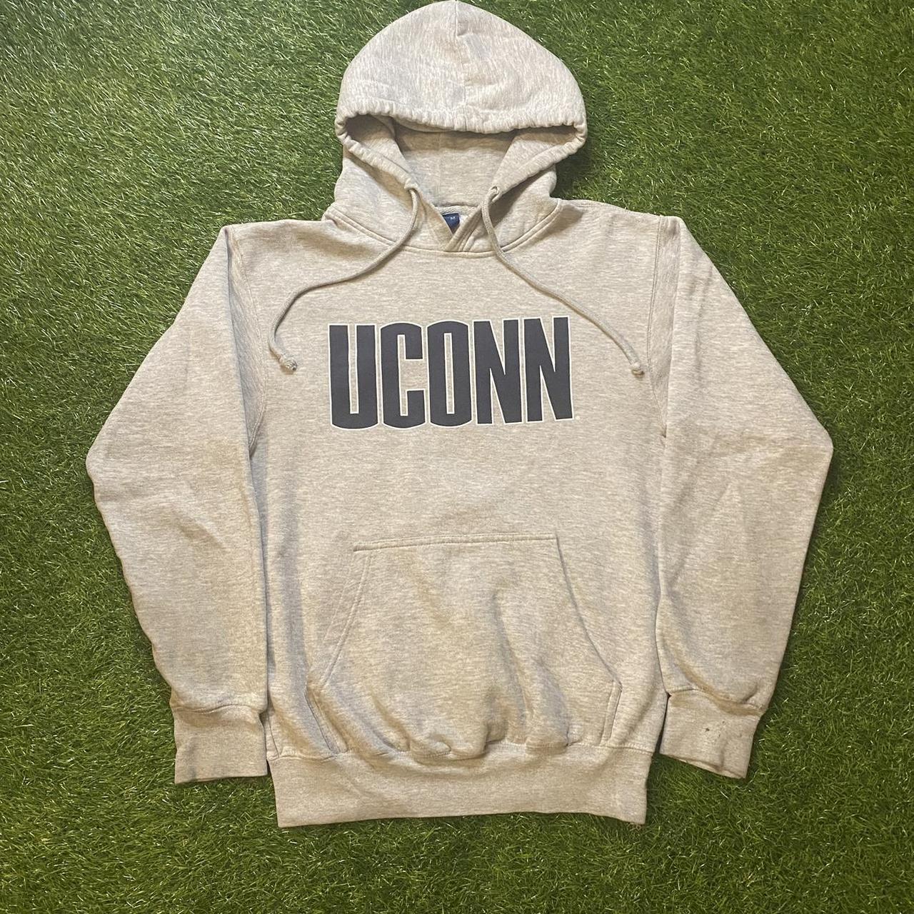 Vintage UCONN Hoodie Good Condition, has some wear... Depop
