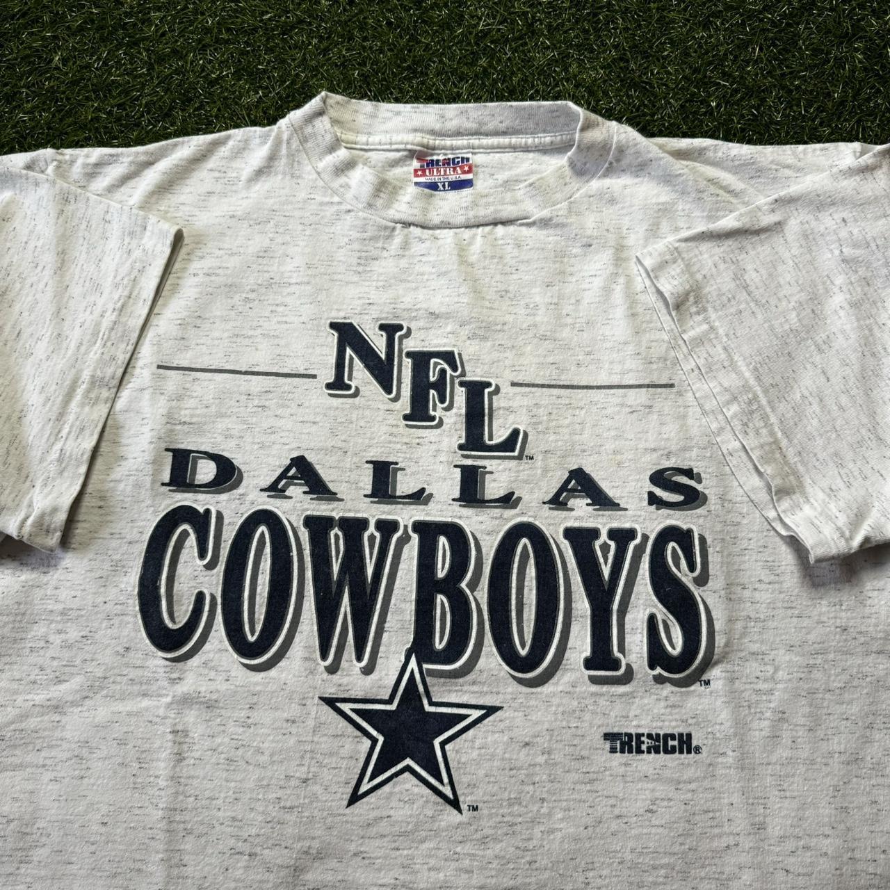 Vintage 90s Dallas Cowboys Heather Gray Shirt Good... - Depop