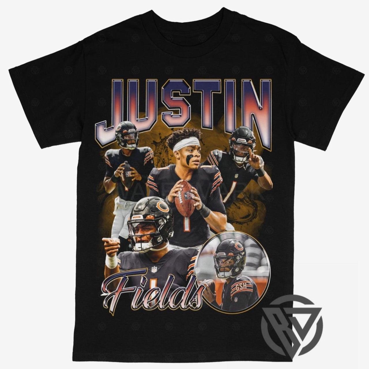 Justin Fields Tee Shirt Chicago Bears NFL... - Depop