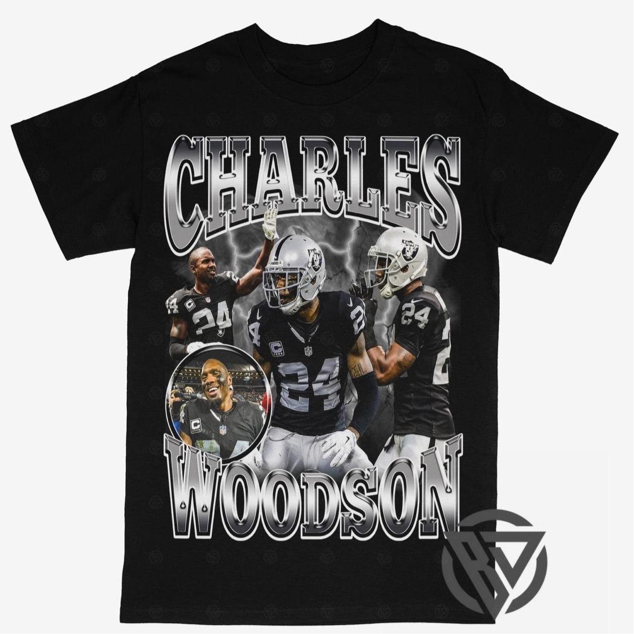 Charles Woodson Tee Shirt Oakland Las Vegas Raiders - Depop